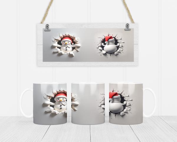 Tasse - Snowman 3D